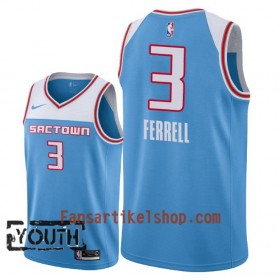 Sacramento Kings Trikot Yogi Ferrell 3 2018-19 Nike City Edition Blau Swingman - Kinder